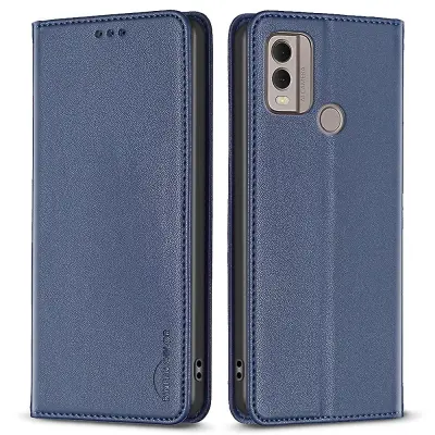 BINFEN COLOR BF18 za Nokio C22 usnjeno držalo za kartico, etui za telefon, magnetno zapiranje, stojalo, pokrov