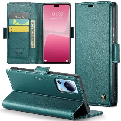 CASEME 023 serija za Xiaomi 13 Lite/Civi 2 5G torbica za telefon proti praskam, RFID blokiranje preklopna preklopna preklopna prevleka iz PU usnja