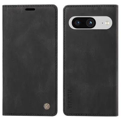 Avto-vpojni ovitek za telefon za Google Pixel 8 PU usnjeno stojalo za telefonsko denarnico, magnetno stojalo