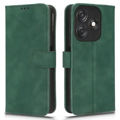 Za Tecno Spark 10C 4G PU usnjena preklopna torbica s stojalom Skin-touch denarnica za telefon
