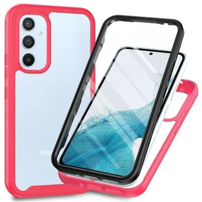 Za Samsung Galaxy A34 5G PC + ovitek za telefon TPU, odporen na udarce, ovitek za telefon s PET zaščito zaslona