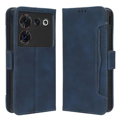 Ovitek za telefon Denarnica za ZTE nubia Z50 Ultra Multiple Card Slots Phone Shell PU usnjeni ovitek za stojalo