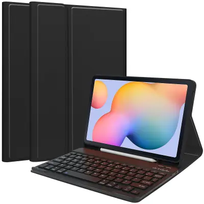 Za Samsung Galaxy Tab S6 Lite/S6 Lite (2022) PU usnjena torbica za tablični računalnik, stojalo, magnetni pokrov z režo za pero
