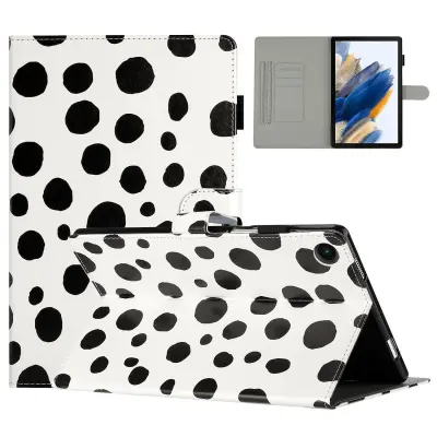 Za Samsung Galaxy Tab A8 10.5 (2021) X200/X205 Dots Pattern etui s stojalom iz PU usnja, nosilec za kartice, ovitek za tablični računalnik