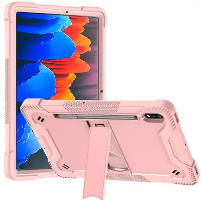 Silikonsko ohišje za tablični računalnik Samsung Galaxy Tab A7 10.4 (2020)/(2022) + PC zaščitni oklep s stojalom