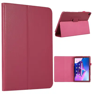 Za Lenovo Tab M10 (Gen 3) Litchi tekstura PU usnjena torbica s polno zaščito, stojalo, pokrov za tablični računalnik