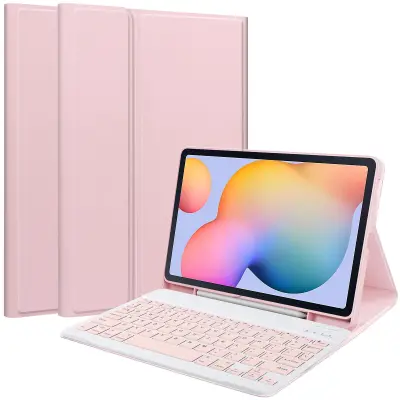 Za Samsung Galaxy Tab S6 Lite/S6 Lite (2022) PU usnjena torbica za tablični računalnik, stojalo, magnetni pokrov z režo za pero