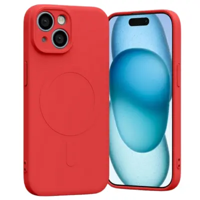 POLSILIKONSKI OVITEK MERCURY MAGSAGE ZA IPHONE 15 6,1 INČ RDEČ