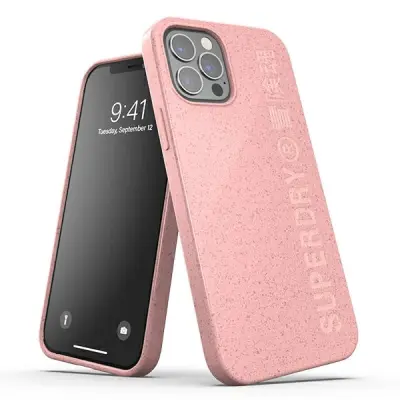 SUPERDRY SNAP OVITEK IPHONE 12/12 PRO COMPOSTABLE COVER ROZA