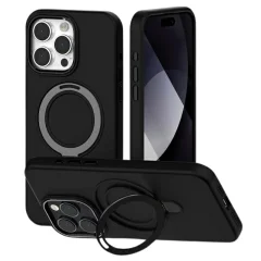 SILIKONSKI OVITEK MERCURY ZA MAGSAFE STOJALO ZA IPHONE 15 PLUS 6.7 ČRN