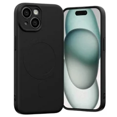 POLSILIKONSKI OVITEK MERCURY ZA MAGSAFE ZA IPHONE 15 PLUS 6.7 ČRN