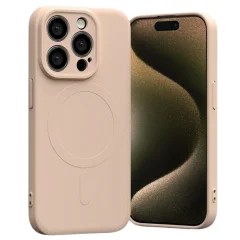 POLSILIKONSKI OVITEK MERCURY ZA MAGSAFE ZA IPHONE 15 PRO 6.1 ROZA SAND