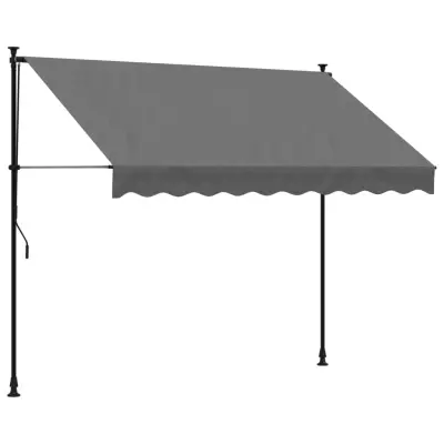 Zložljiva tenda - Senčniki antracit 250x150 cm tkanina in jeklo