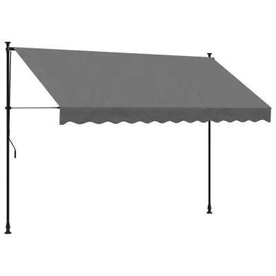 Zložljiva tenda - Senčniki antracit 300x150 cm tkanina in jeklo
