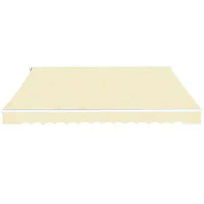 Ročno zložljiva tenda - Senčniki 400 cm kremne barve