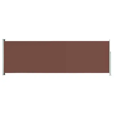 Zložljiva stranska tenda - Senčniki za teraso 200x600 cm rjava