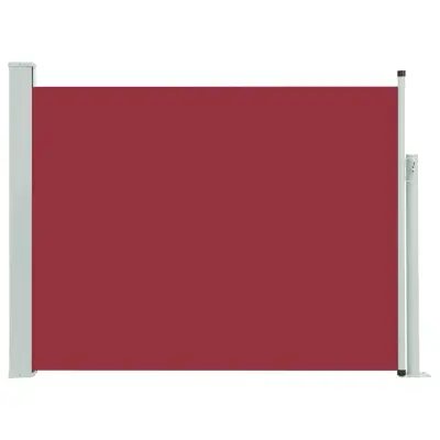 Zložljiva stranska tenda - Senčniki za teraso 140x500 cm rdeča