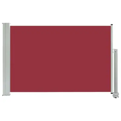 Zložljiva stranska tenda - Senčniki za teraso 60x300 cm rdeča