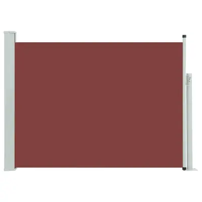 Zložljiva stranska tenda - Senčniki za teraso 120x500 cm rjava