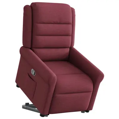 Naslanjač - Relax naslanjač s funkcijo vstajanja vinsko rdeče blago