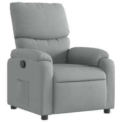 Naslanjač - Relax naslanjač svetlo sivo blago