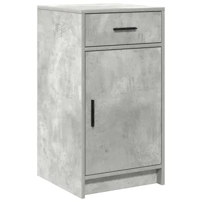 vidaXL Stranski stoliček Beton Siva 40x41x75 cm Inženirski les