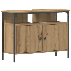 vidaXL Omara za umivalnik Kopalnica Artisan Oak 80x30x60 cm Izdelana iz lesa