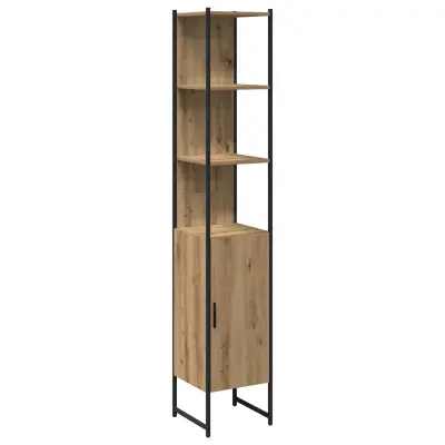 vidaXL Kopalniška omarica Artisan Oak 33x33x185,5 cm Inženirski les