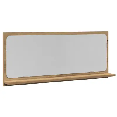 vidaXL Kopalniško ogledalo iz Artisian hrasta 90x10,5x37 cm iz inženirskega lesa