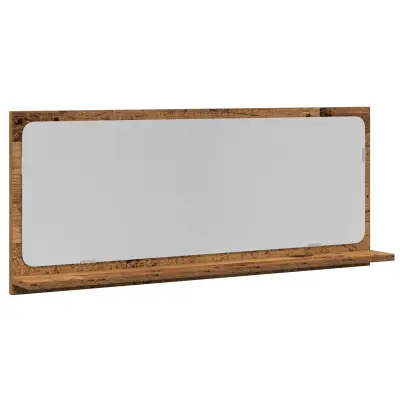 vidaXL Ogledalo za kopalnico Stari les 90x10,5x37 cm Inženirski les