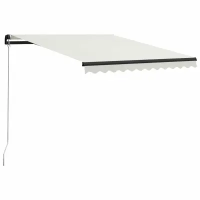 Ročno zložljiva tenda - Senčniki LED 300x250 cm krem