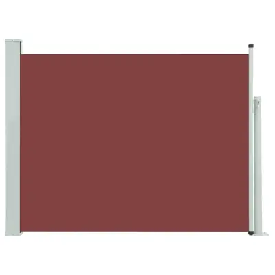 Zložljiva stranska tenda - Senčniki za teraso 140x500 cm rjava