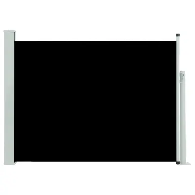 Zložljiva stranska tenda - Senčniki za teraso 120x500 cm črna
