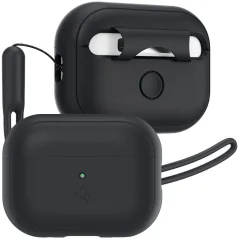 SPIGEN SILICONE FIT STRAP TRAK ZA APPLE AIRPODS PRO 1 2 ČRN