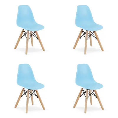 Stol ZUBI - moder x 4