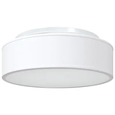 vidaXL stropne svetilke flush mount bela Ø 38 cm blago E27
