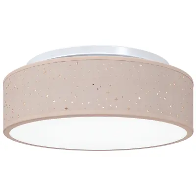 vidaXL stropne svetilke z zvezdnato senco Taupe Ø 38 cm Blago E27