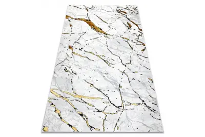 Preproga ALLURE 1963 Marmor - strukturna, elegantna, glamur belo / zlato 200x290 cm