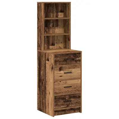 vidaXL Visoki regal Staro les 40x41x135 cm Izdelano les
