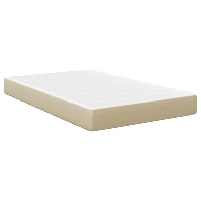 vidaXL Pocket Spring Postelja Matica Svetlo Zelena Siva Srednja 120x200x20 cm Tkanina