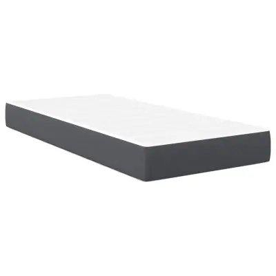 vidaXL Pocket Spring Postelja z Matracami Temno Siva 90x200x20 cm