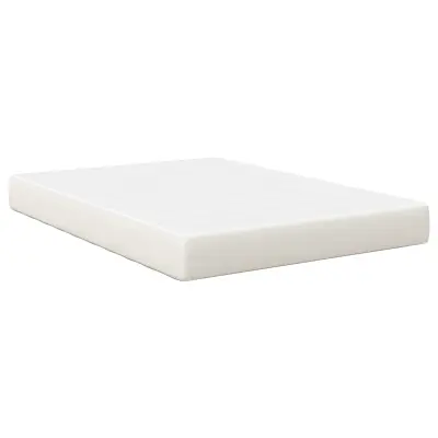 vidaXL Vzmetnica s Pocket Springs Krem Srednja 140x200x20 cm Tkanina