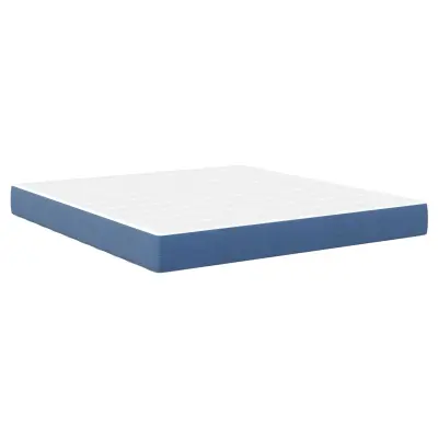 vidaXL Žepna vzmetnica Modra Srednja 180x200x20 cm Tkanina