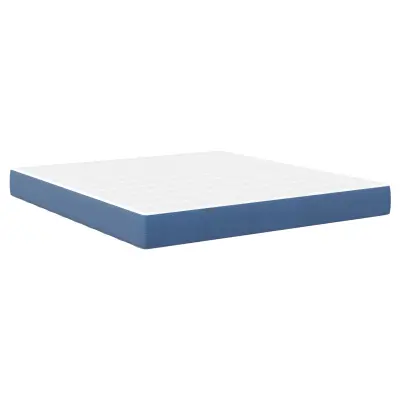 vidaXL Žepna vzmetnica Modra Srednja 180x200x20 cm Tkanina