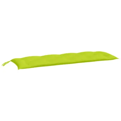 vidaXL Blazina za vrtno klop svetlo zelena 150x50x7 cm oxford tkanina