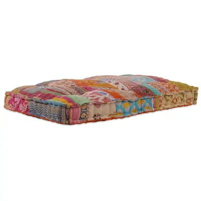 vidaXL Blazina za paletne sedeže iz patchwork tkanine