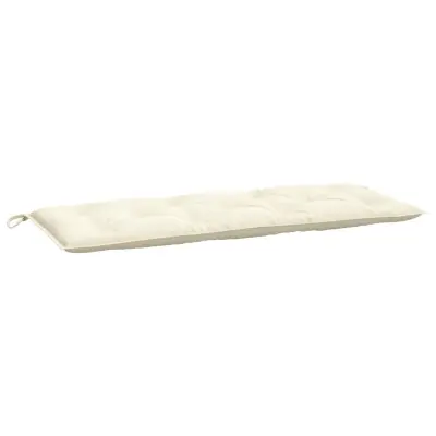 vidaXL Blazina za vrtno klop krem 120x50x7 cm oxford tkanina