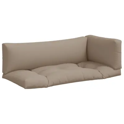 vidaXL Blazine za palete 3 kosi taupe blago
