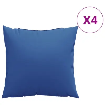 vidaXL Blazine za kavč 4 kosi kraljevsko modre 40x40 cm blago