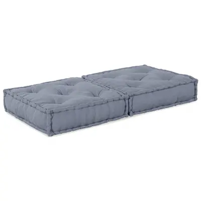 vidaXL Modularni pouf sivo 70x70x36 tkanina